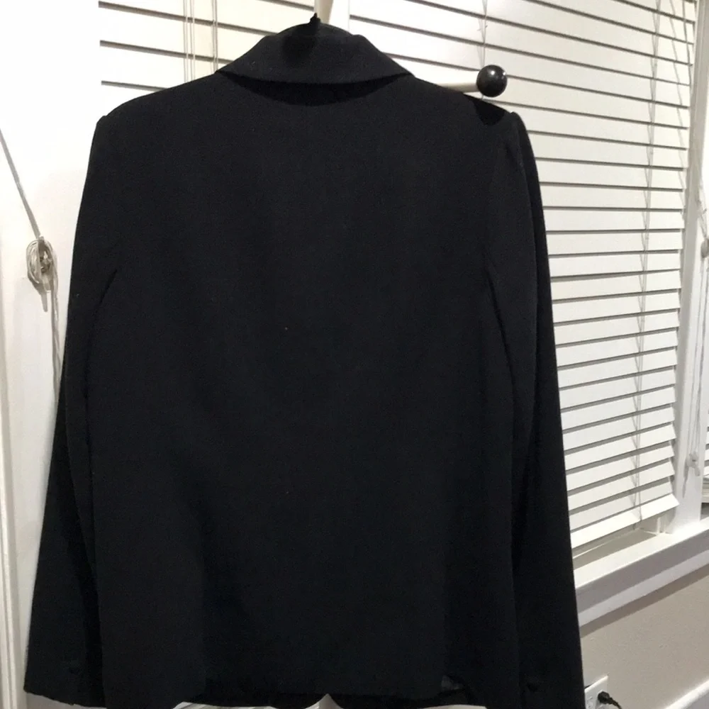 Dialogue Women Blazer Suit Jacket Size 10!in Black - Picture 5 of 12